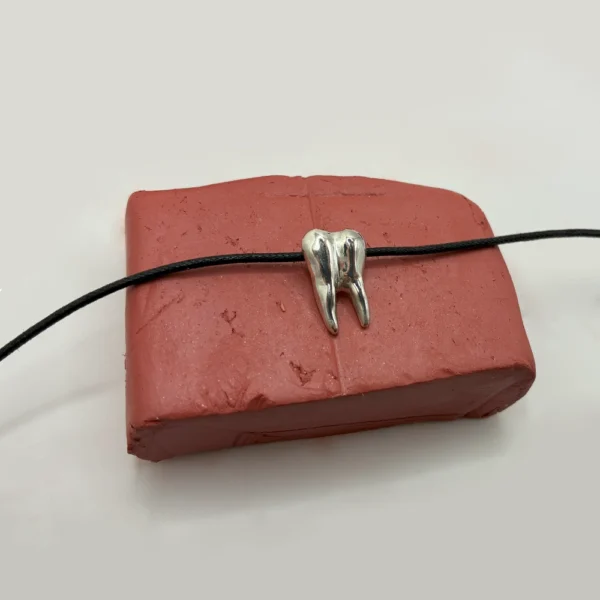 Bite Me Softly choker in silver, product preview