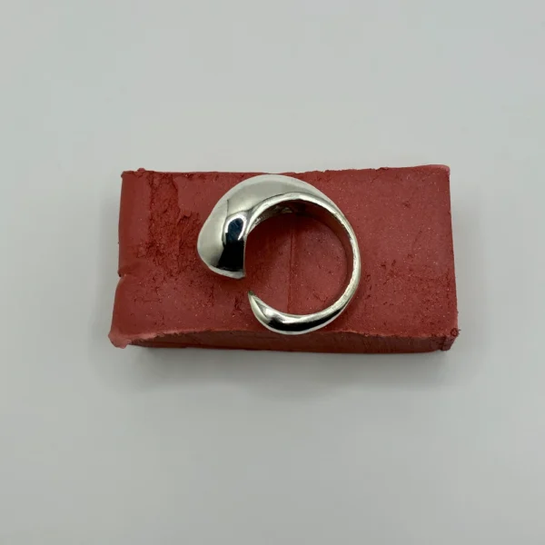 Uprooted ring in silver, preview image